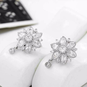 Jinse dragon Fleur Princesse Fleur Top Quality <span class=keywords><strong>Marquise</strong></span> Cut Stud CZ - Product Image 2
