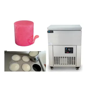 8 tanques comercial bloco de aço inoxidável freezer barbeado bloco de gelo máquina/contínuo máquina bloco de gelo da neve