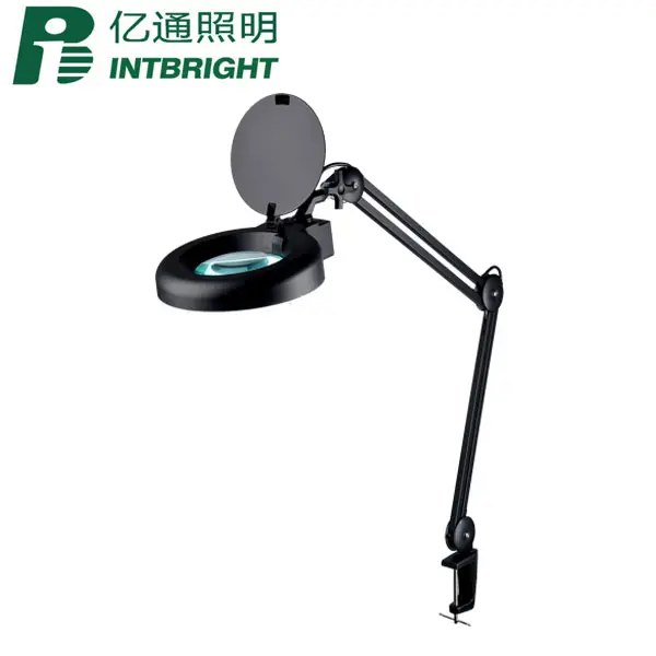 Wholesale magnifier lamp LED magnifying glass desktop magnifying light with clamp