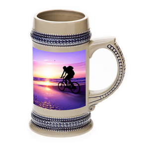 แก้วเบียร์เซรามิกสีขาวพิมพ์ลายแบบระเหิด22ออนซ์,พร้อมอุปกรณ์เคลือบสีทอง <span class=keywords><strong>Orca</strong></span> Beer Stein - Product Image 5