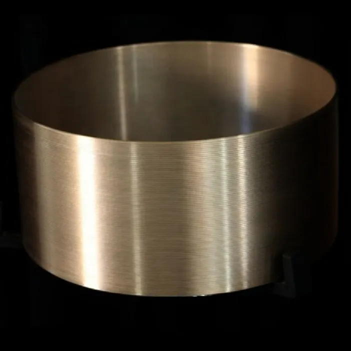 Baja/kuningan Snare Drum tubuh/Chamber/cangkang logam berputar dan fabrikasi untuk kategori lembaran logam