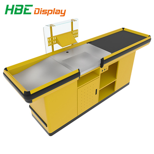 Supermercato vendita al dettaglio negozi Moderno negozio cassiere tavolo <span class=keywords><strong>cash</strong></span> <span class=keywords><strong>design</strong></span> display contatore di verifica - Product Image 5