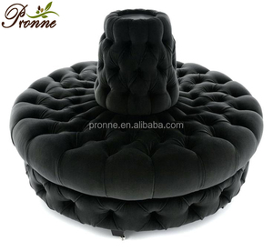 2025 Black Velvet Nail Salon <strong>Sofa</strong> Elegant Waiting <strong>Sofa</strong> Waiting Area <strong>Bench</strong> - Product Image 3