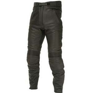 Pantalon de moto en cuir vieilli léger pour homme, style Dark Lava, taille mi-haute, en toile, durable, équipement de conduite de haute qualité - Product Image 1