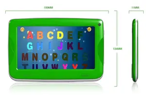 여름 새로운 제품 7 인치 안드로이드 패드 4. 4, rk3026 듀얼 코어 어린이 태블릿 실리콘 케이스와 중국에서 만든