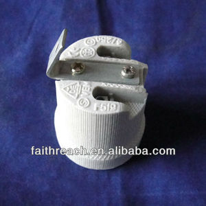 Douilles de lampe Porcelaine, CE Listé <span class=keywords><strong>Support</strong></span> de fer électrique Porcelaine E26 <span class=keywords><strong>E27</strong></span> Lampe à douille - Product Image 6