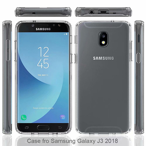 Super Anti-knock plástico acrílico transparente <span class=keywords><strong>claro</strong></span> teléfono cubierta a prueba de golpes casos para Samsung J3 2018 - Product Image 1