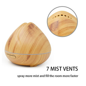 <span class=keywords><strong>Amazon</strong></span> <span class=keywords><strong>nebulizador</strong></span> humidificador de aire difusor ultrasónico LED grano de madera aromaterapia al por mayor - Product Image 4