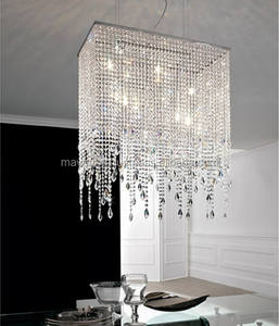 Mini candelabros de cristal, accesorio de luz de techo elegante, luz moderna de cristal colgante ajustable para dormitorio - Product Image 1