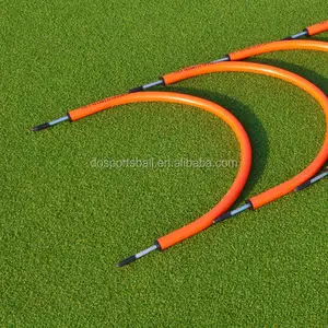 Adjustable Lipat Plastik tujuan sepak bola pelatihan Agility Rintangan Lengkungan