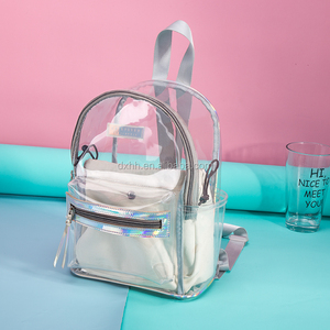 Factory Wholesale Custom logo Design Cheap Small Transparency Material <strong>clear</strong> <strong>Backpack</strong> for Girl - Product Image 2