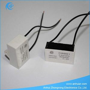 Black plastic housing Square type AC Motor capacitor cbb61 1-<span class=keywords><strong>25</strong></span> <span class=keywords><strong>uf</strong></span> - Product Image 4