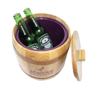 Cubo de Hielo de Madera de 6L con Revestimiento de PS para Francia, Caperdonich, Peroni, <span class=keywords><strong>Sierra</strong></span> <span class=keywords><strong>Nevada</strong></span>, Newcastle, Ocean 5 - Product Image 4