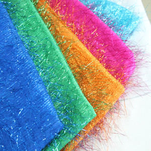 100% Polyester Sliver chủ đề dây kim loại sáng bóng sợi lưới lurex căng đan kim loại vải cho người phụ nữ bên váy - Product Image 2