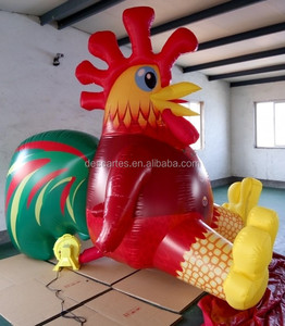 Festival personalizado realista <span class=keywords><strong>gigante</strong></span> inflable <span class=keywords><strong>Gallo</strong></span>/<span class=keywords><strong>Gallo</strong></span> Animal con sopladores de aire - Product Image 2