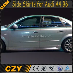 JC Дизайн Sline Стиль PU A4 B6 Боковые Юбки для Audi