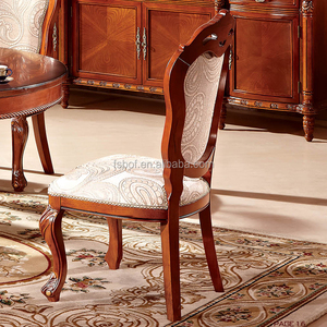 Nuevo diseño muebles de hogar de madera maciza clásico cena Casa Redonda de mesa de comedor y 6 sillas M320