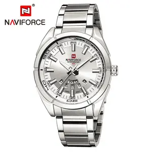 NAVI FORCE 9038 Full Steel Herren uhren Top Marke Luxus Herren Quarz Wasserdichte Uhr Herren Sport Armbanduhr Beliebte Uhren