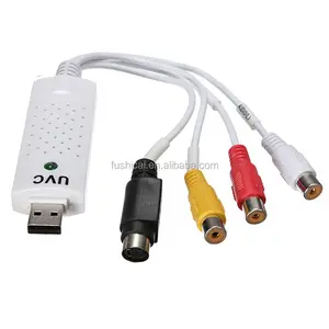 Easycap-Sintonizador de TV y vídeo, USB 2,0, Audio, VHS a DVD, PC, receptor de grabación, compatible con Adaptador convertidor de tarjeta de captura para PC/portátil