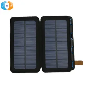 2023 JUDING Solar Power Bank Charger For Mobile Phone Iphones, Portable Mobile Phone Power Bank With Solar Panel Charger