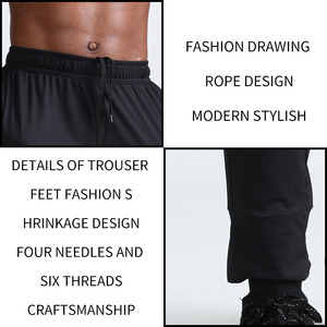ที่กําหนดเองสบายๆหลวมว่างเปล่า<span class=keywords><strong>ฟิต</strong></span>เนส Sweatpants ผู้ชายกีฬาจ๊อกกิ้งออกกําลังกายการฝึกอบรม<span class=keywords><strong>กางเกง</strong></span> - Product Image 4