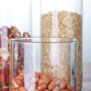 3 oz Transparency <strong>Spaghetti</strong> Nuts Glass <strong>Jar</strong> with Cork Lid - Product Image 5