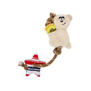 Creative Dog <strong>Toys</strong> <strong>Cotton</strong> Rope Bear <strong>Handmade</strong> Knitted <strong>Pet</strong> <strong>Toy</strong> - Product Image 1