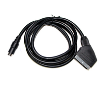 RGB/RGBS 21pin 20pin intrecciare e schermatura Oro Tv Box SEGA MD2 Gam 2m Mini Din 6 pin 9pin 10 Pin video Scart Cavo