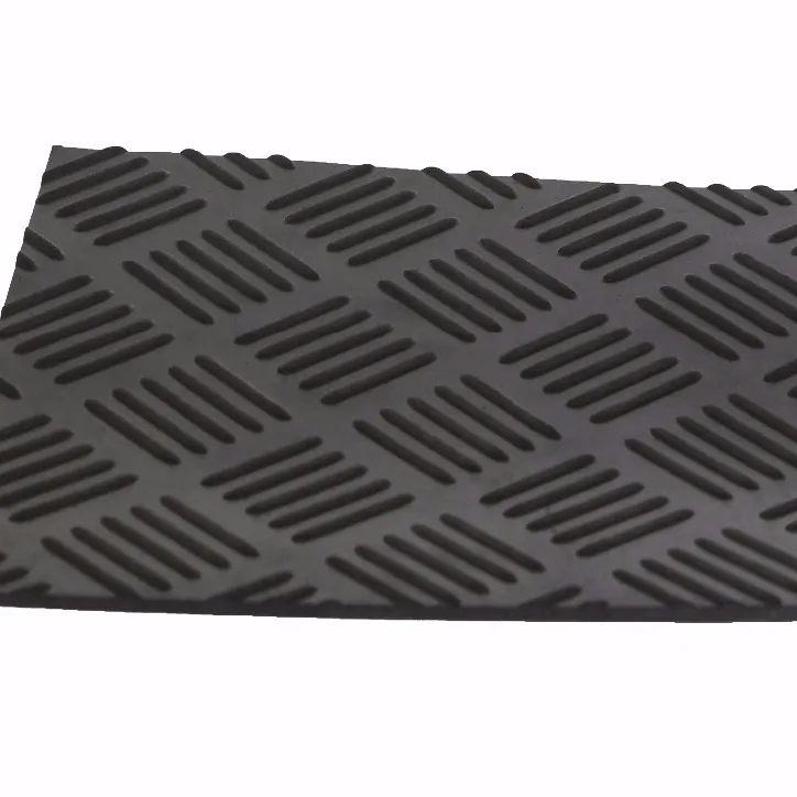 4.8mm x 1.2 m x 20 m Checkerplate foglio di gomma antiscivolo foglio di gomma arabesquitic SBR gomma NBR pavimentazione