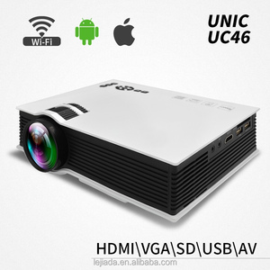 UC46 <span class=keywords><strong>Téléphone</strong></span> sans fil infrarouge pratique <span class=keywords><strong>rétroprojecteur</strong></span> pas cher 1200 lumens led projecteur avec ROHS, FCC standard - Product Image 1