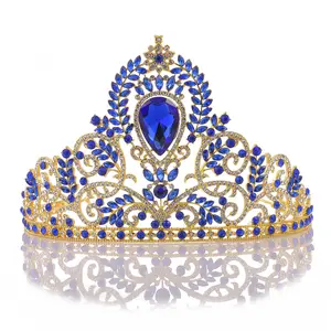 Corona da <span class=keywords><strong>Regina</strong></span> del Ballo, Corona per Quinceañera, <span class=keywords><strong>Tiara</strong></span> con Strass e Cristalli per Spose e Donne - Product Image 1