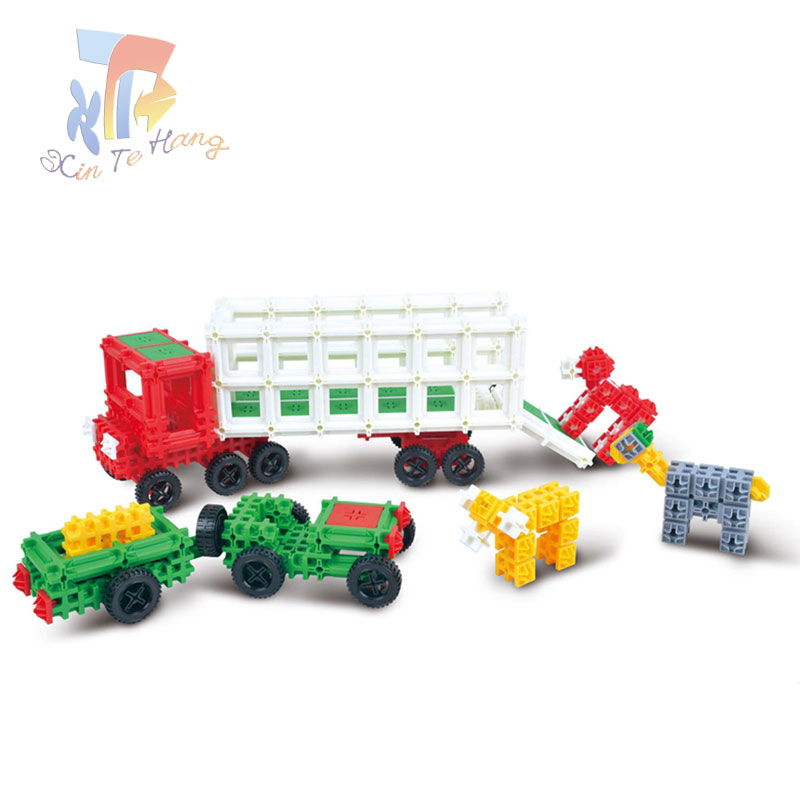 Дешевые пластиковые Развивающие игрушки блоки для детей