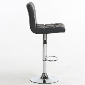 Modern PU Leather Adjustable <strong>Swivel</strong> Club Barstools Kitchen <strong>Counter</strong> Square Bar <strong>Stool</strong> - Product Image 3