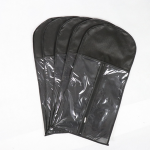 Clean Pvc <strong>Extension</strong> Packaging Bags Wig <strong>Garment</strong> Storage Bag for Hair With Wooden Hanger
