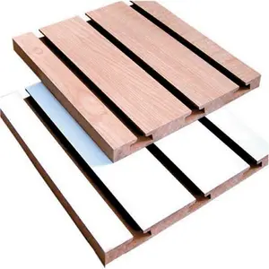 Độ bóng cao trắng nhiều lớp <span class=keywords><strong>melamine</strong></span> mdf board/khe rãnh tường <span class=keywords><strong>panel</strong></span> đối với trang trí - Product Image 1
