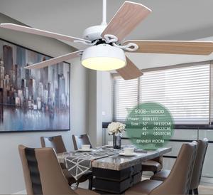 Quạt Trần Hiện Đại 52 Inch Điều Khiển Từ Xa Động Cơ Dc Bằng Đồng Nguyên Chất Sản Phẩm Mới Chất Lượng Tốt Có Đèn - Product Image 2