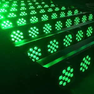 DMX512 LED indoor audience light 96pcs 8 viewers 3 in 1 rgb led wash stage light led wall washer light square type for wedding