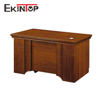 Meubles de bureau Ekintop 100% MDF Poste de travail en forme de I Bureau de bureau (T1401)