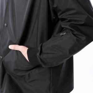 Blousons Bomber Noirs Décontractés Personnalisés Coupe-Vent en Toile pour Hommes – Vêtements d'extérieur OEM – Blousons Homme Tissés Style <span class=keywords><strong>North</strong></span> <span class=keywords><strong>Face</strong></span> Coupe Ample - Product Image 5