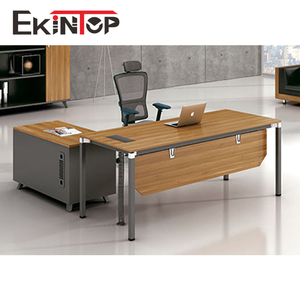 Classico moderno in legno mobili da ufficio grande L forma di lavoro Executive scrivania da ufficio - Product Image 6