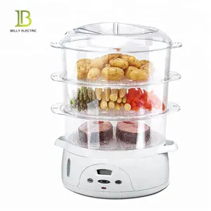 Цена по прейскуранту завода-изготовителя GS сертифицирован высокого качества 3 ступенчатые нержавеющие стальные 9L электрический распаровщик еды для еды плита - Product Image 1