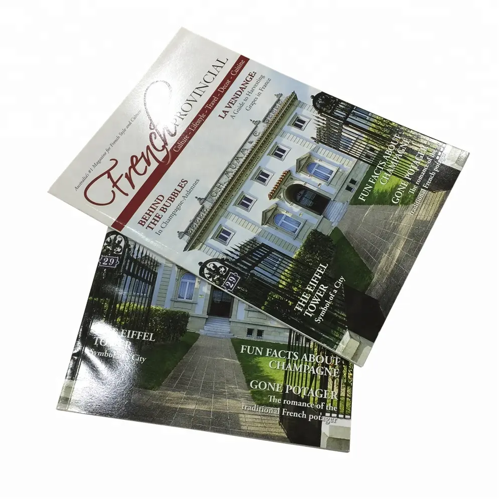 Хорошо спроектированные услуги печати брошюр по низкой цене Складная печать брошюр полноцветная пользовательская дешевая печать журналов