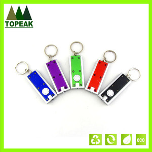 loge personnalisés en plastique keychain conduit de lumière - Product Image 1