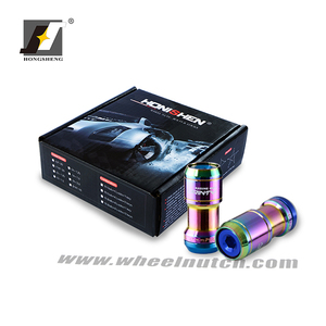 JDM estesa polvere lug nuts wheel cerchi tuner con serratura