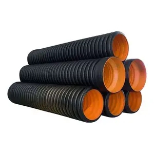 800 Mét SN8 Đường Kính Lớn Hdpe Đôi Tường Sóng Thoát Nước Ống