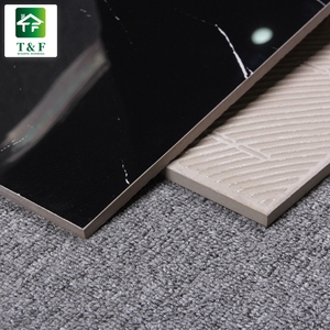 2x2 6x6 <strong>12x12</strong> Cheap Shiny Black with White Texture Ceramic <strong>Tile</strong> High Gloss Glazed Bathroom Black Ceramic <strong>Tile</strong> - Product Image 4