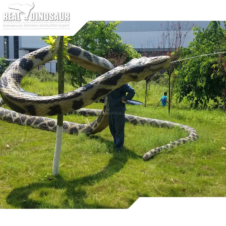 Divertimento attraente realistica animatronic animal modello di serpente