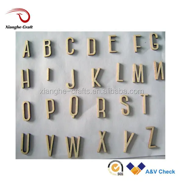 Kleiner Holz buchstabe, dekoratives Holz alphabet für Kunst handwerk