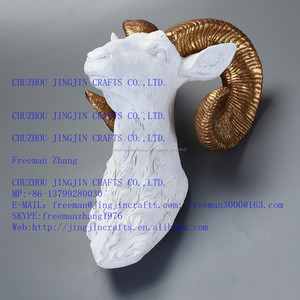 resina rhim <span class=keywords><strong>gacela</strong></span> pared cabeza de <span class=keywords><strong>animal</strong></span> placa, colgante de pared, decoración de la pared - Product Image 3
