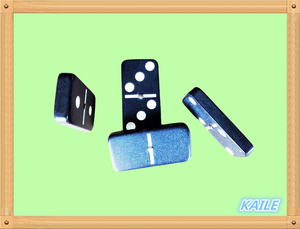 Doble seis dominó con caja de madera <span class=keywords><strong>pintura</strong></span> <span class=keywords><strong>blanca</strong></span> negro - Product Image 5